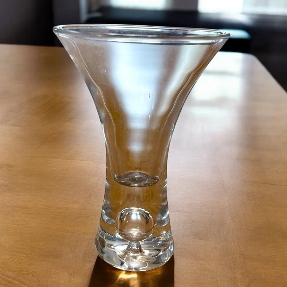 Vintage martini glass with bubble in the stem, excellent condition